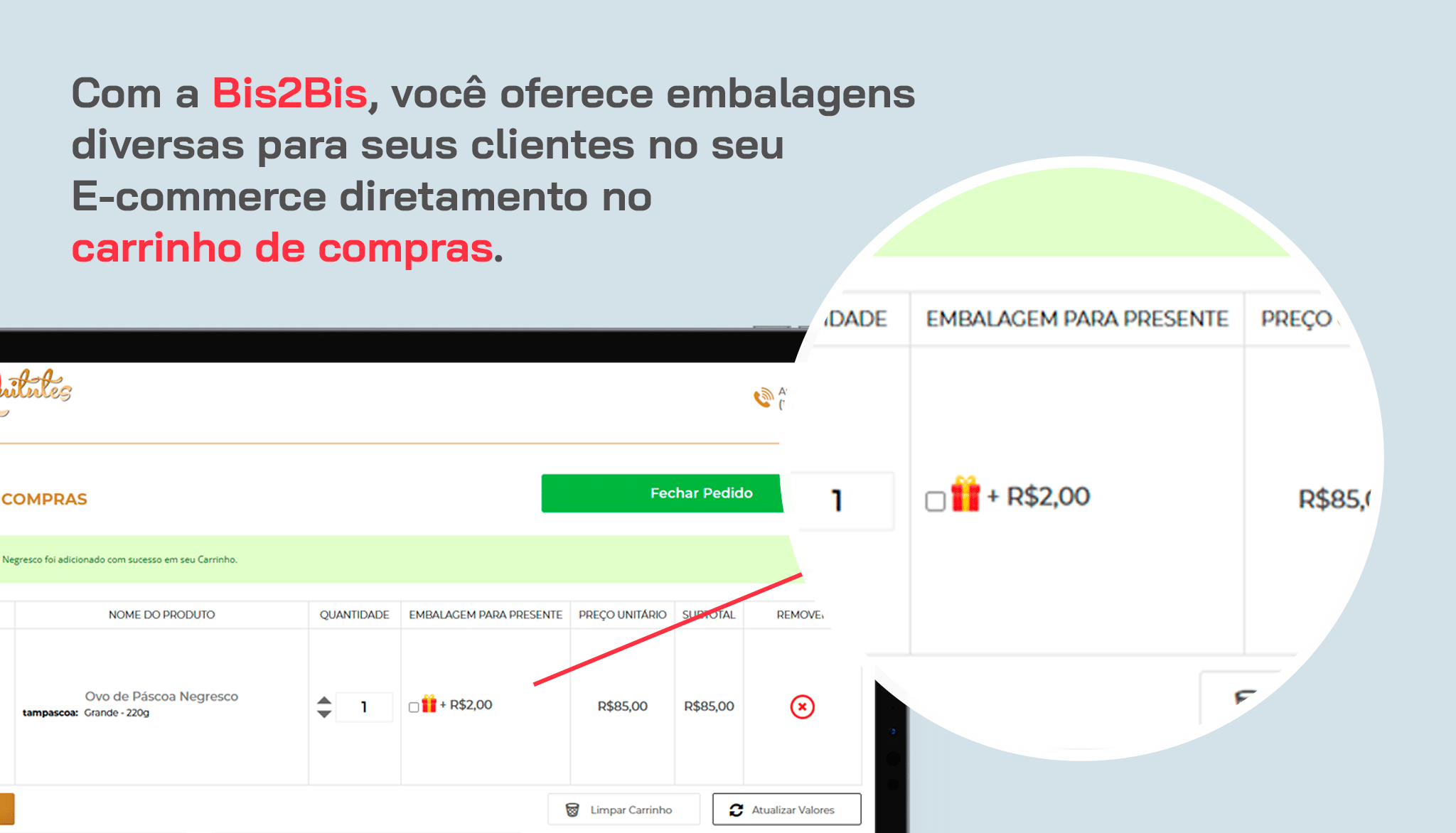loja virtual desenvolvida pela Bis2Bis